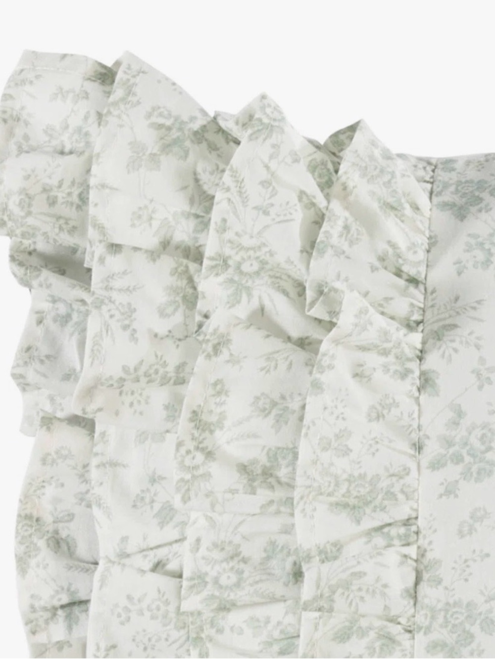 Laura Ashley Breakfast Floral Ruffled Boudoir Pillow ~ Charming - Picture 5 of 6